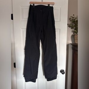 Women’s Obermeyer Black Insulated Ski Snowboard Snow Pants Sz 8